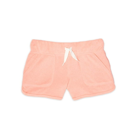 Wonder Nation Girls Terry Cloth Shorts, Sizes 4-18
