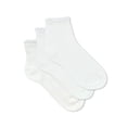 thumbnail image 1 of Wonder Nation Girls' Textured Lettuce Edge Ankle Socks, 3-Pack, Sizes S-L, 1 of 6