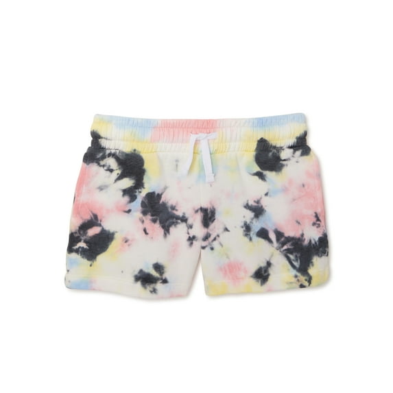 Wonder Nation Girls Tie-Dye Athleisure Shorts, Sizes 4-18 & Plus