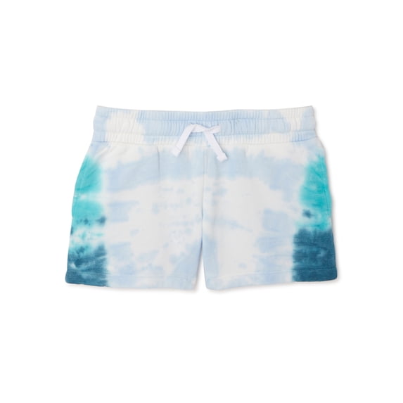 Wonder Nation Girls Tie-Dye Athleisure Shorts, Sizes 4-18 & Plus