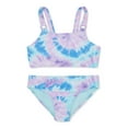 thumbnail image 1 of Wonder Nation Girls Tie Dye Bikini with UPF 50, 2-Piece, Sizes 4-18, 1 of 4