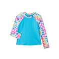 thumbnail image 1 of Wonder Nation Girls Tie Dye Long Sleeve Rash Guard, Sizes 4-18 & Plus, 1 of 3