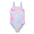 Wonder Nation Girls Tie Dye One Piece Swimsuit With Upf 50 Sizes 4 18 And Plus