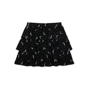 Wonder Nation Girls Embellished Halloween Bat Skirt, Sizes 4-18