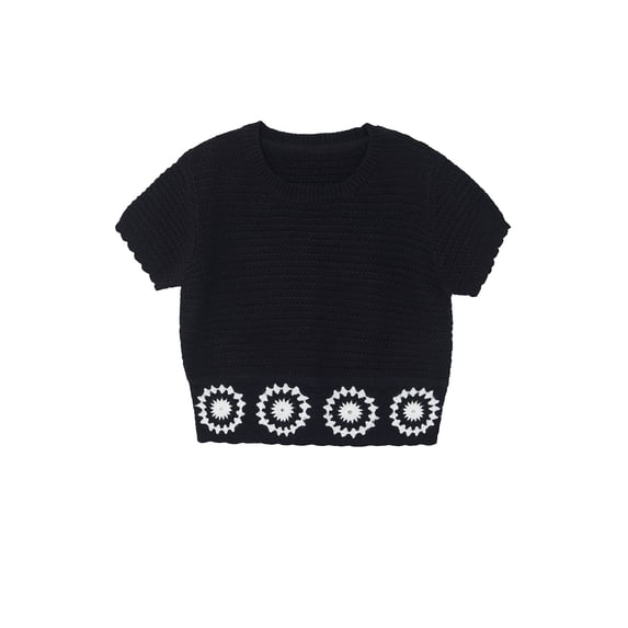 Wonder Nation Girls Trend Crochet Top, sizes 4-18 & Plus