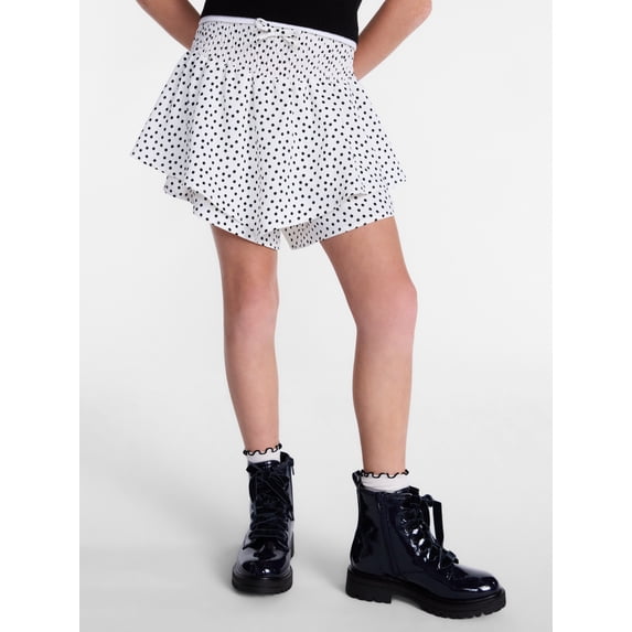 Wonder Nation Girls Printed Skort, Sizes 4-18 & Plus