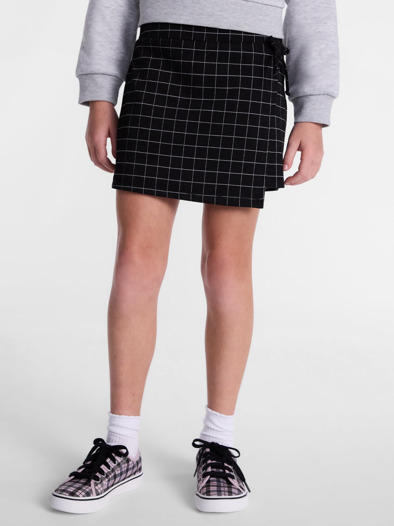 Wonder Nation Girls Wrap Skirt, Sizes 4-18 & Plus