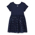 thumbnail image 1 of Wonder Nation Girls Tutu Dress with Short Sleeves, Sizes 4-18 & Plus, 1 of 3