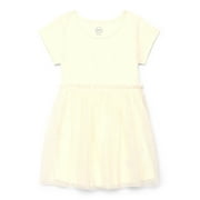 Wonder Nation Girls Tutu Dress with Short Sleeves, Sizes 4-18 & Plus