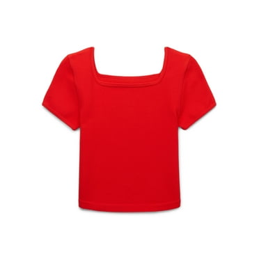 Wonder Nation Girls Tween Seamless Tee, Sizes 4-18