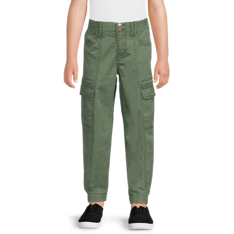 Wonder Nation Girls Twill Cargo Joggers Sizes 4 18 Plus