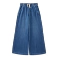 thumbnail image 1 of Wonder Nation Girls Twill Wide Leg Pant, Sizes 4-18 & Plus, 1 of 3