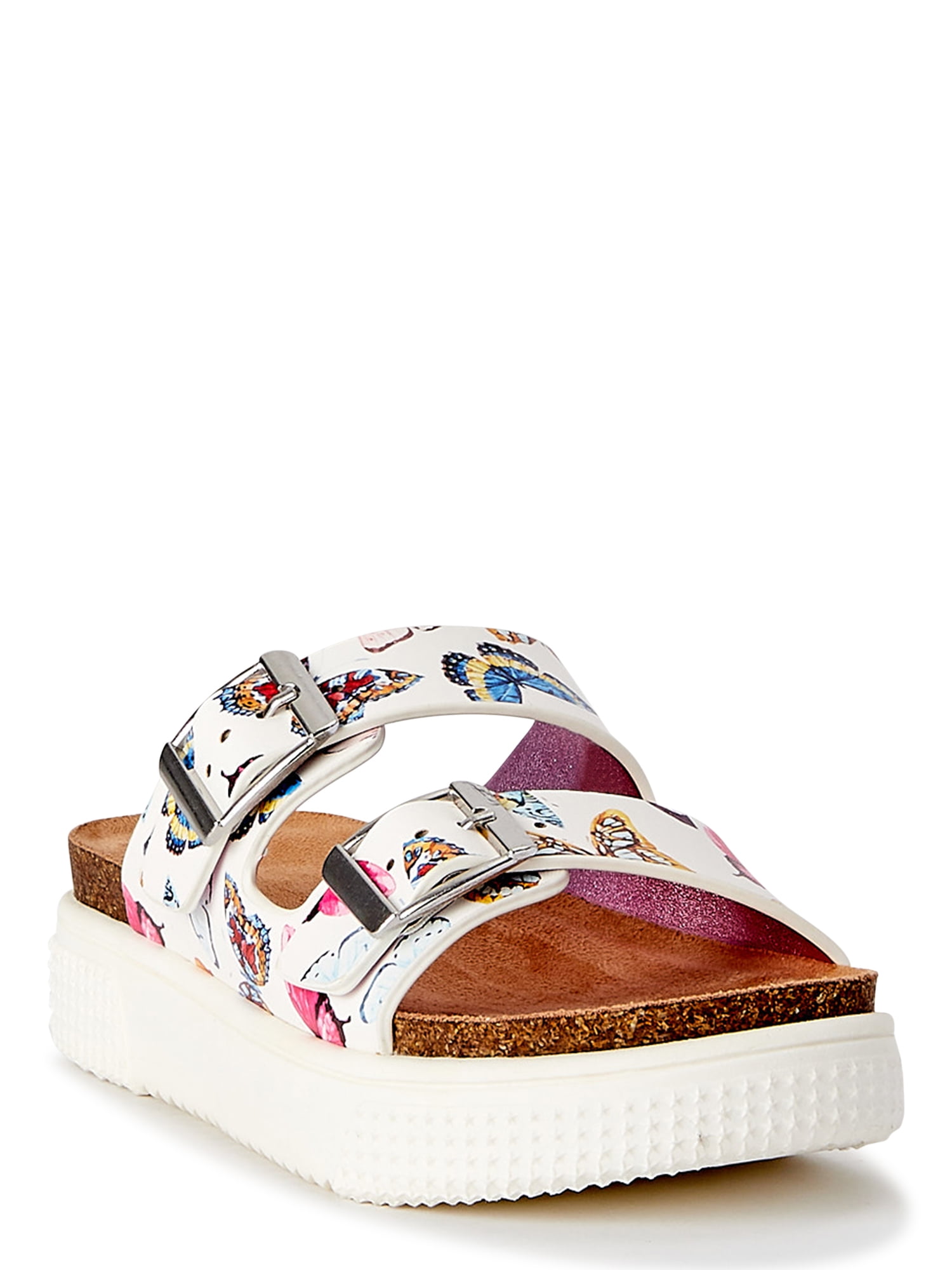 Wonder Nation Girls Two Buckle Platform Sandal Sizes 13 6
