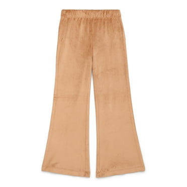 Wonder Nation Girls Velour Flare Pants, Sizes 4-18 & Plus