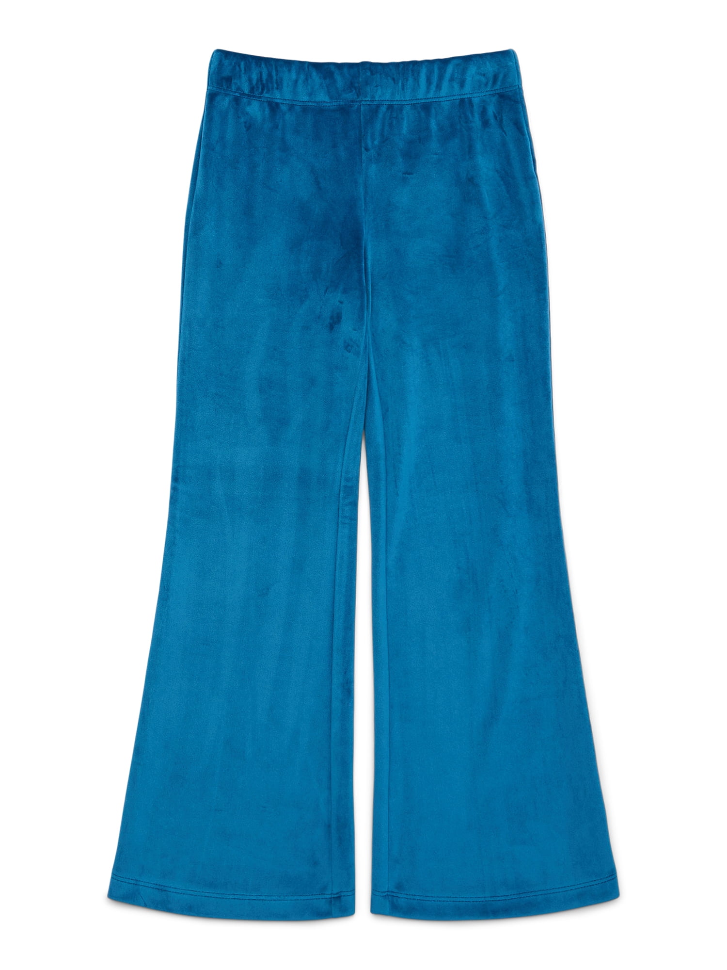Wonder Nation Girls Velour Flare Pants, Sizes 4-18 Plus