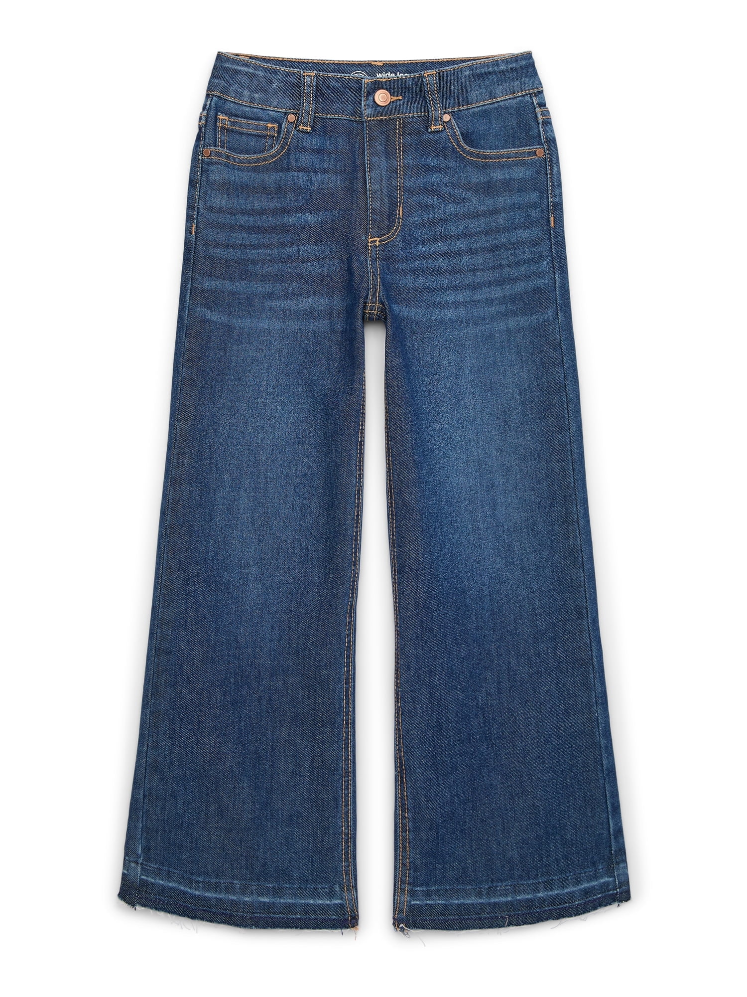 Wonder Nation Girls Wide Leg Jeans, Sizes 5-18