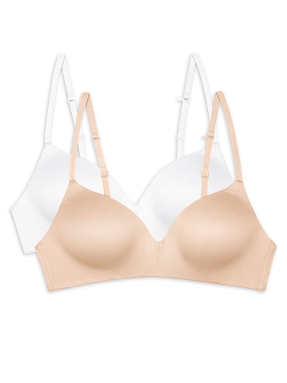 Girls Wirefree T-Shirt Bra, 2-Pack, Sizes 30A-38A