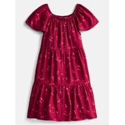 Wonder Nation Girls Woven Tiered Dress, Sizes 4-18 & Plus
