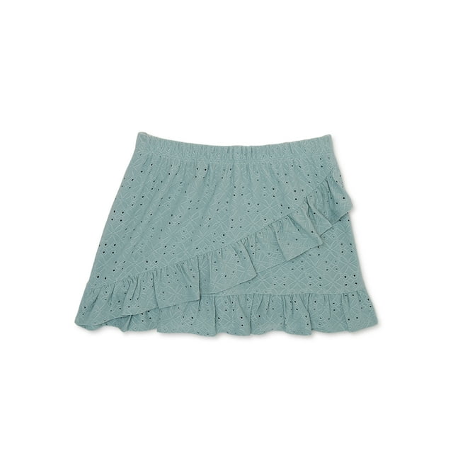 Wonder Nation Girls Wrap Skort, Sizes 4-18 & Plus