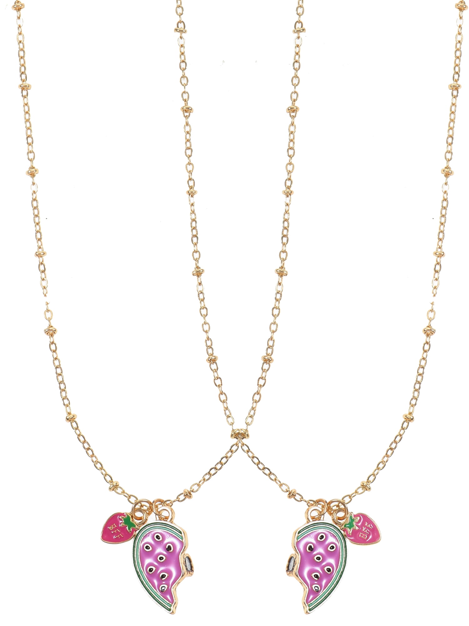 WONDER NATION Goldtone Best Friend "Wear-One-Share-One" Necklace Set, 2 Pieces