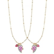Wonder Nation Goldtone Best Friend Wear-One-Share-One Necklace Set, 2 Pieces