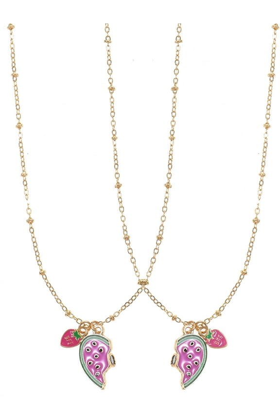 Goldtone Best Friend "Wear-One-Share-One" Necklace Set, 2 Pieces