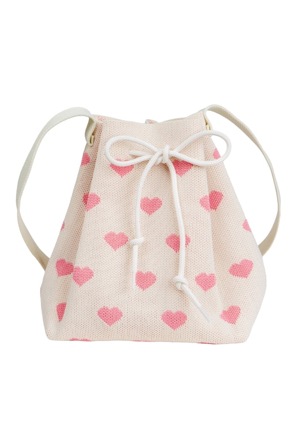 Heart Drawstring Bag