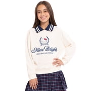 Wonder Nation Hello Kitty Girls Graphic Collared Sweatshirt with Long Sleeves, Sizes 4-18