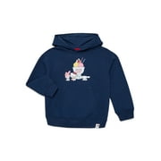 x Hello Kitty Girls Graphic Hoodie with Long Sleeves, Sizes 4-16