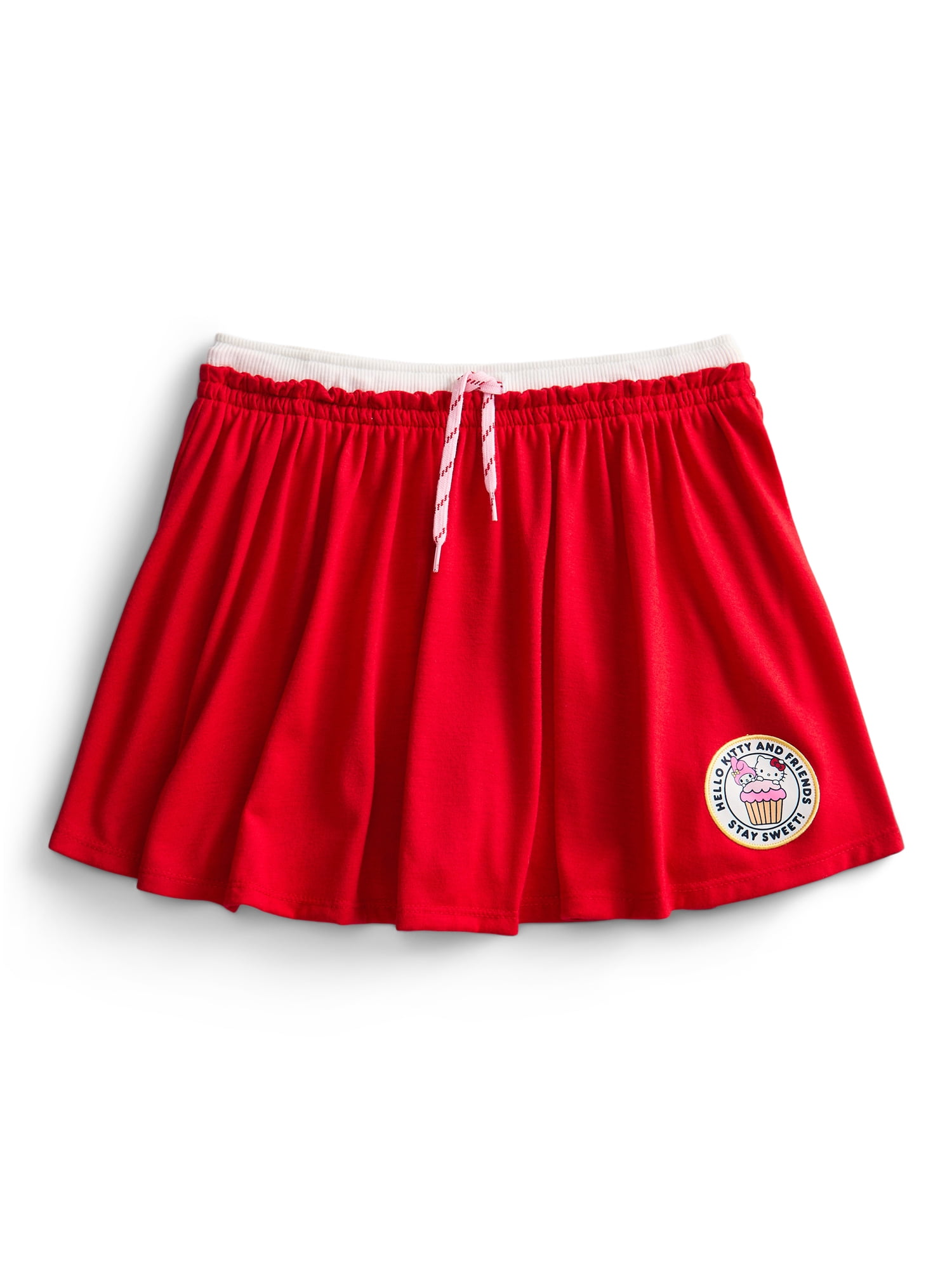 Wonder Nation x Hello Kitty Girls Double Waistband Skort, Sizes 4-16