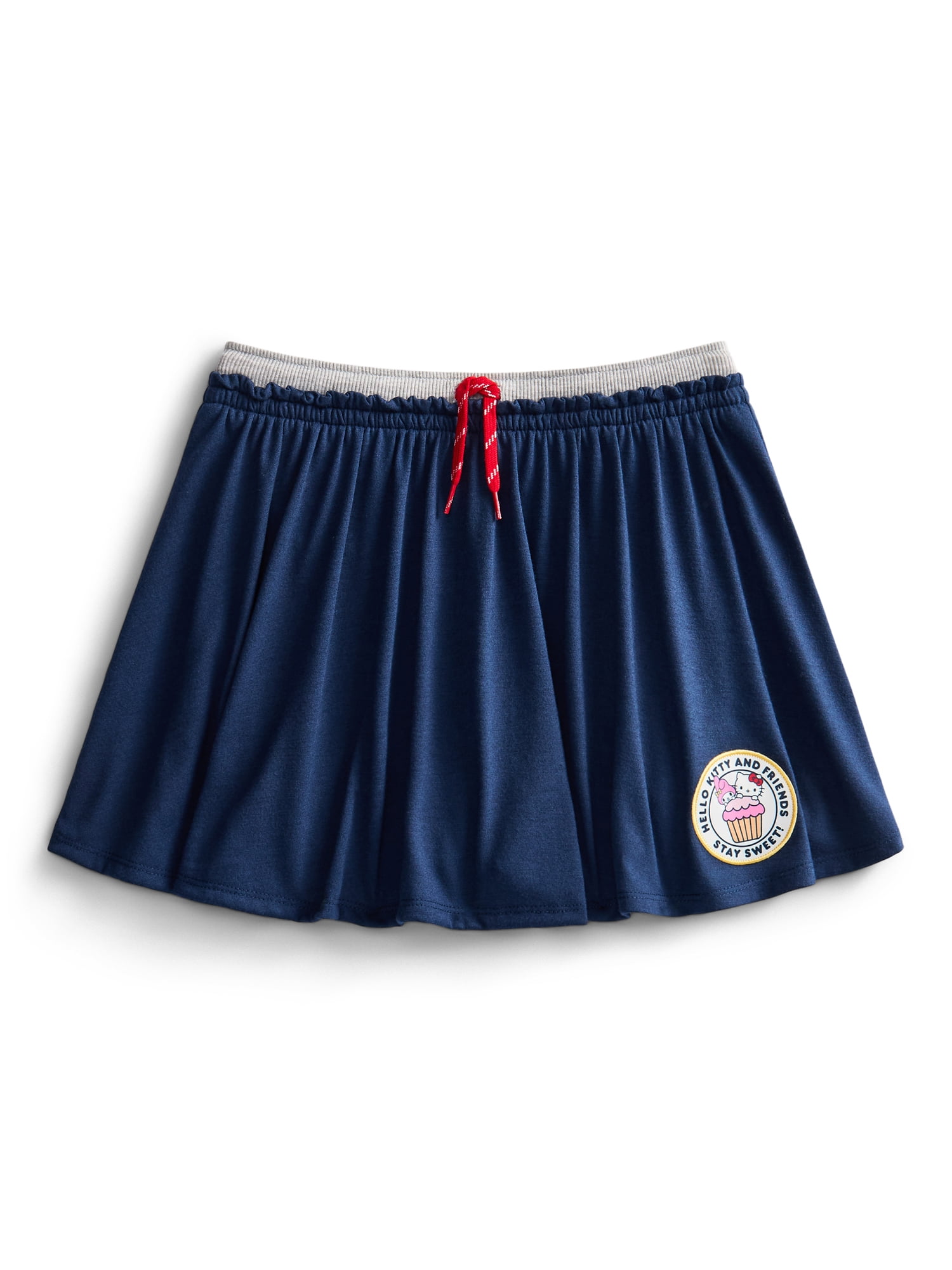 Wonder Nation x Hello Kitty Girls Double Waistband Skort, Sizes 4-16