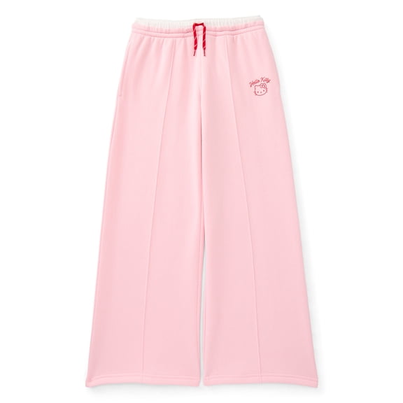 Wonder Nation Hello Kitty Girls Graphic Sweatpants, Sizes 4-16