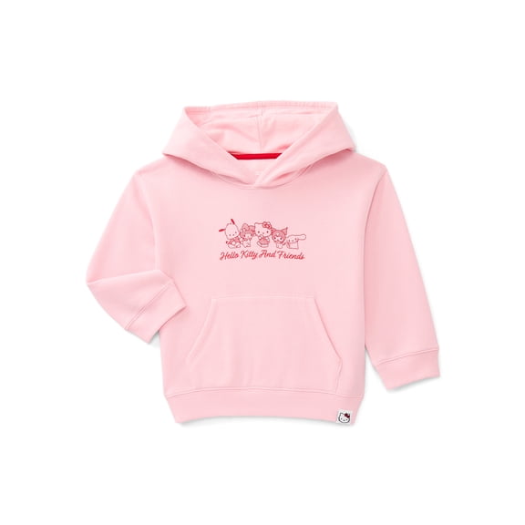 Wonder Nation Hello Kitty Toddler Girls Graphic Hoodie with Long Sleeves, Sizes 12M-5T