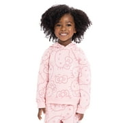 WONDER NATION Hello Kitty Baby and Toddler Girls Printed Graphic Hooded Sweatshirt, Sizes 12M-3T