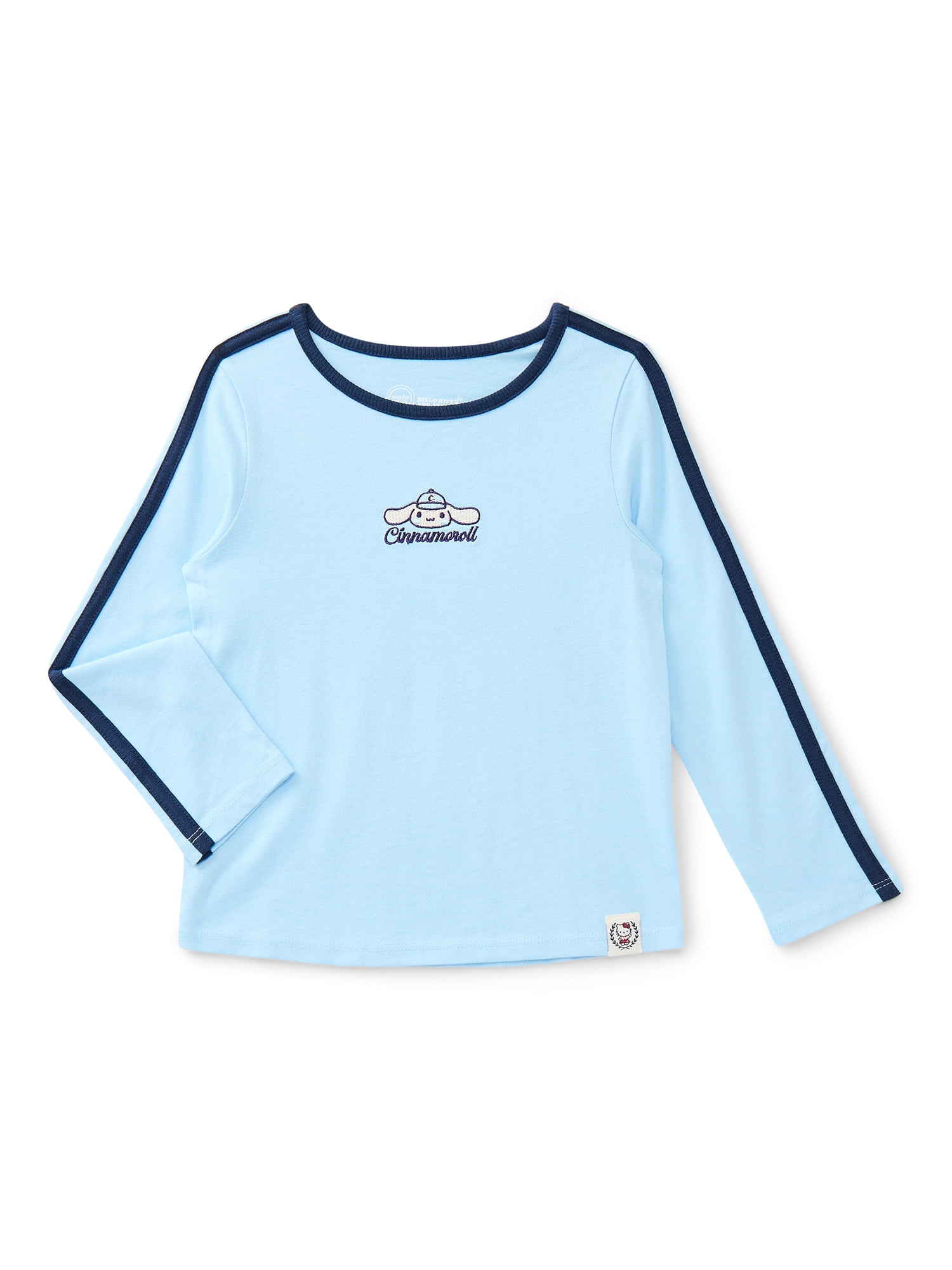 Wonder Nation Hello Kitty Baby and Toddler Girls Cotton Cinnamoroll Graphic Tee with Long Sleeves, Sizes 12M-3T
