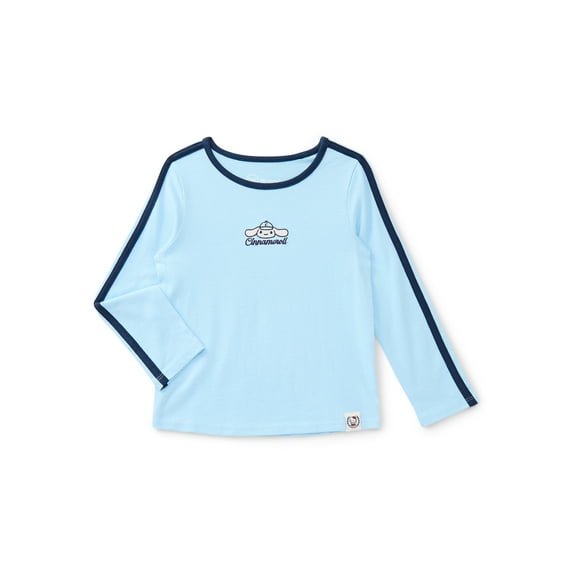 Wonder Nation Hello Kitty Baby and Toddler Girls Cotton Cinnamoroll Graphic Tee with Long Sleeves, Sizes 12M-3T
