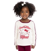 WONDER NATION Hello Kitty Baby and Toddler Girls Cotton Graphic Tee with Long Sleeves, Sizes 12M-3T