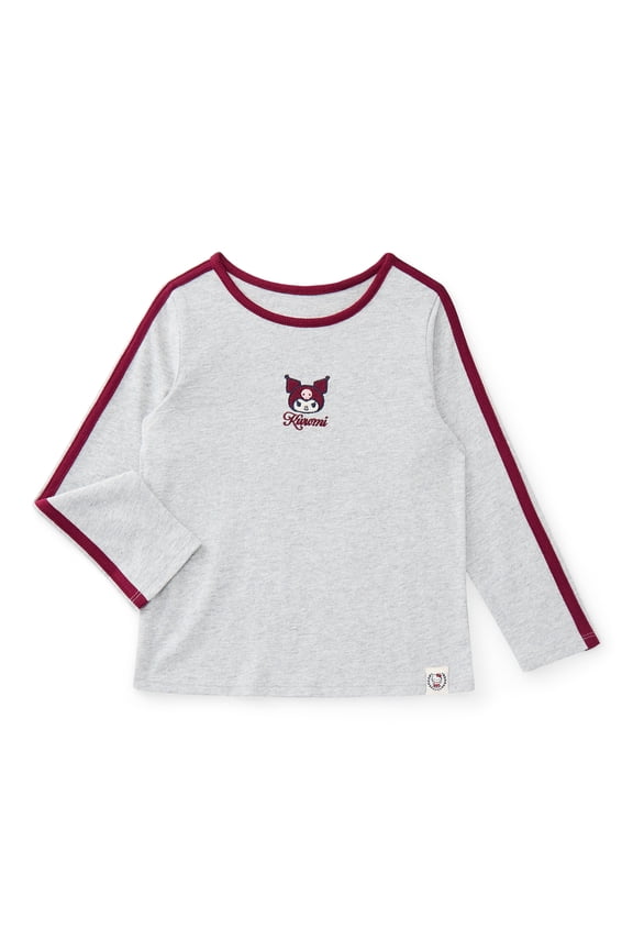 Hello Kitty Baby and Toddler Girls Cotton Kuromi Graphic Tee with Long Sleeves, Sizes 12M-3T