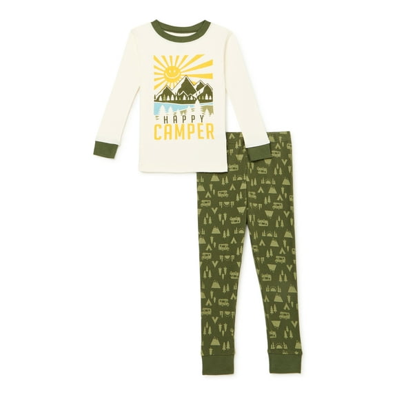 Wonder Nation Infant Boys Camper Cotton Sleep Set, Sizes 12M-5T