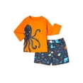 thumbnail image 1 of Wonder Nation Infant Boys Long Sleeve Rashguard Set, Sizes 0M-9M, 1 of 3