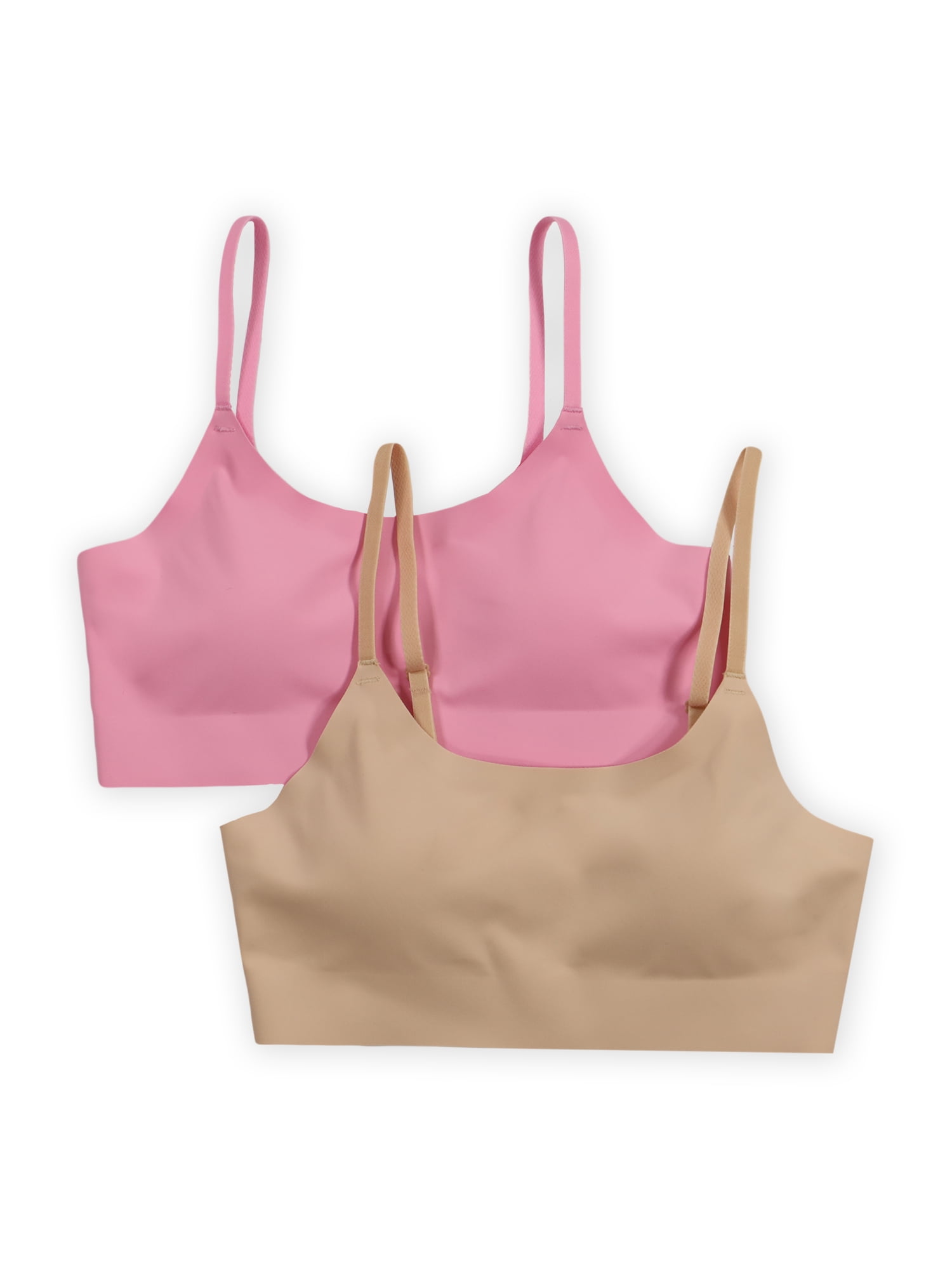 Wonder Nation Girls Invisible Scoop Neck Bra, 2-pack, Sizes (XS-XXL)