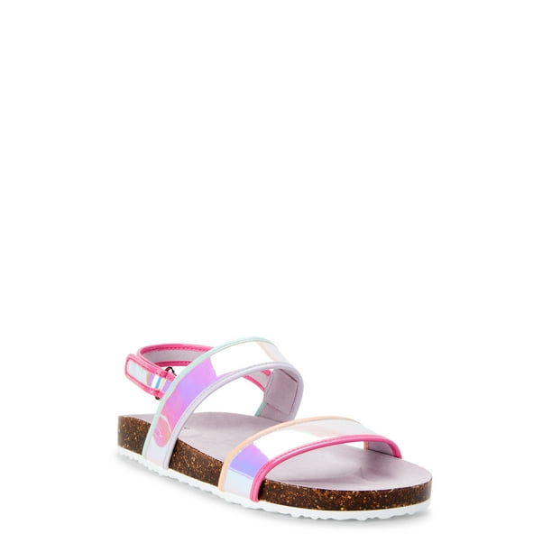 Iridescent flip flops sale
