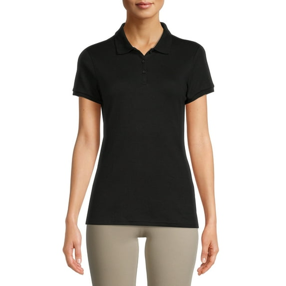 Wonder Nation Juniors' School Uniform Polo Shirt with Short Sleeves