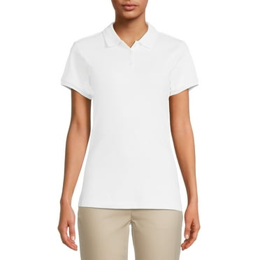 Wonder Nation Juniors School Uniform Polo Shirt with Short Sleeves