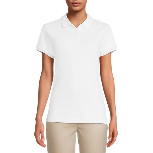 Wonder Nation Juniors School Uniform Polo Shirt with Short Sleeves
