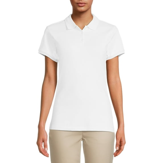 Wonder Nation Juniors School Uniform Polo Shirt with Short Sleeves