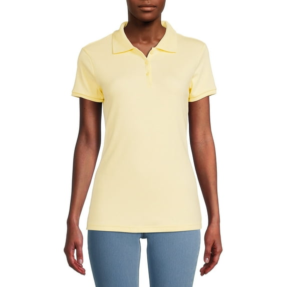 Wonder Nation Juniors' School Uniform Polo Shirt with Short Sleeves