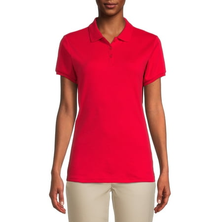 Wonder Nation Juniors School Uniform Polo Shirt with Short Sleeves