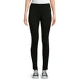 thumbnail image 1 of Wonder Nation Juniors School Uniform Stretch Ponte Knit Leggings, Sizes 3-15, 1 of 5