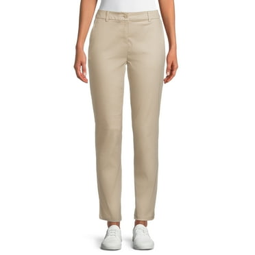 Wonder Nation Juniors School Uniform Stretch Twill Skinny Pants, Sizes 3-15